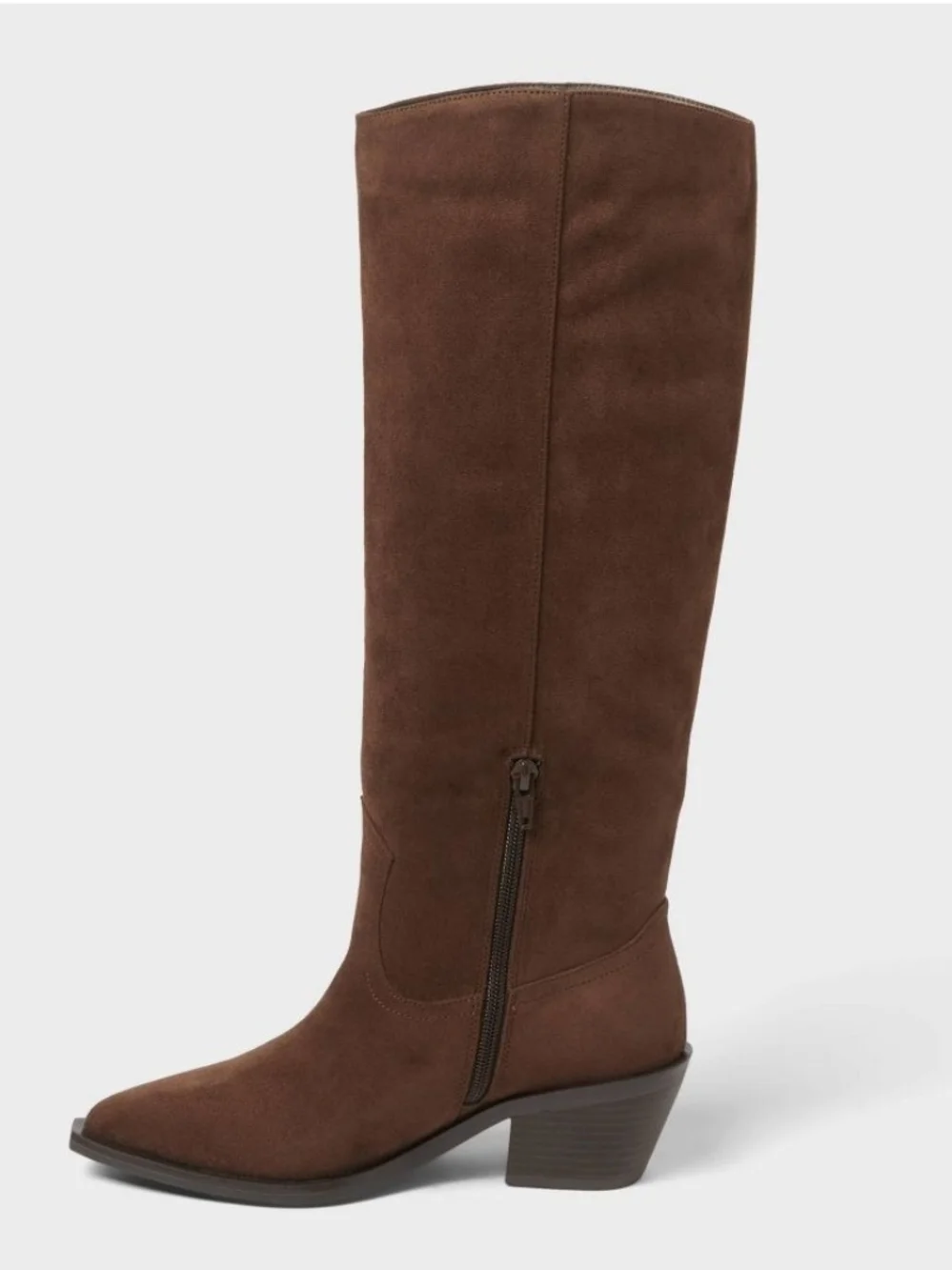 Tall Brown Suede Fringe Women's Western Boot With Memory Insole Universal Threat